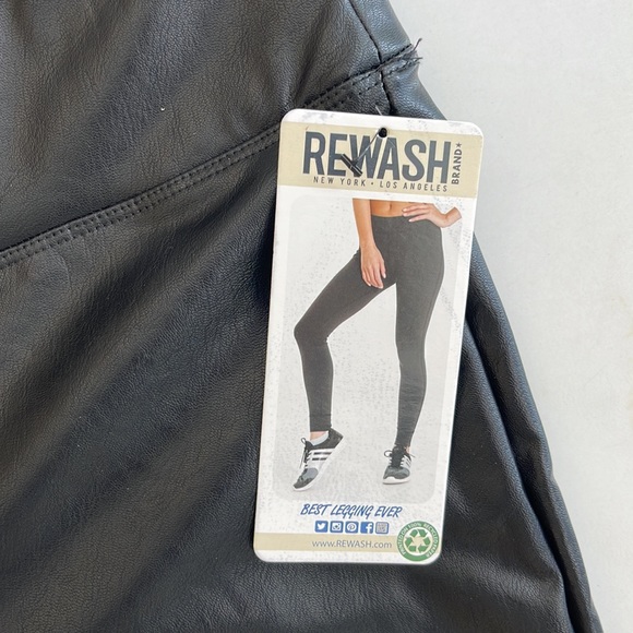 REWASH faux leather leggings, brand new with tags - Picture 4 of 6